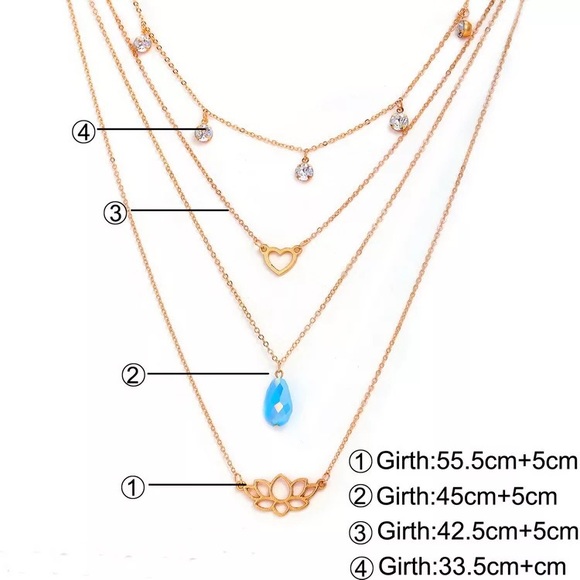 ‼️3/$30 Boho Multilayer Sexy Gold Choker Necklace - Picture 5 of 9